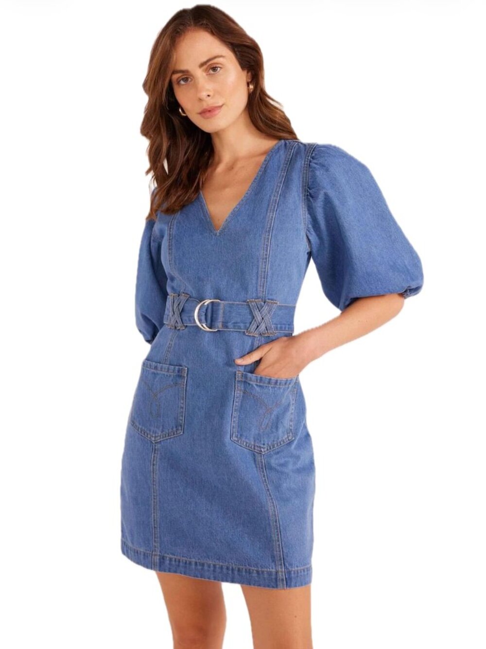 MINKPINK Peyton Denim Mini Dress